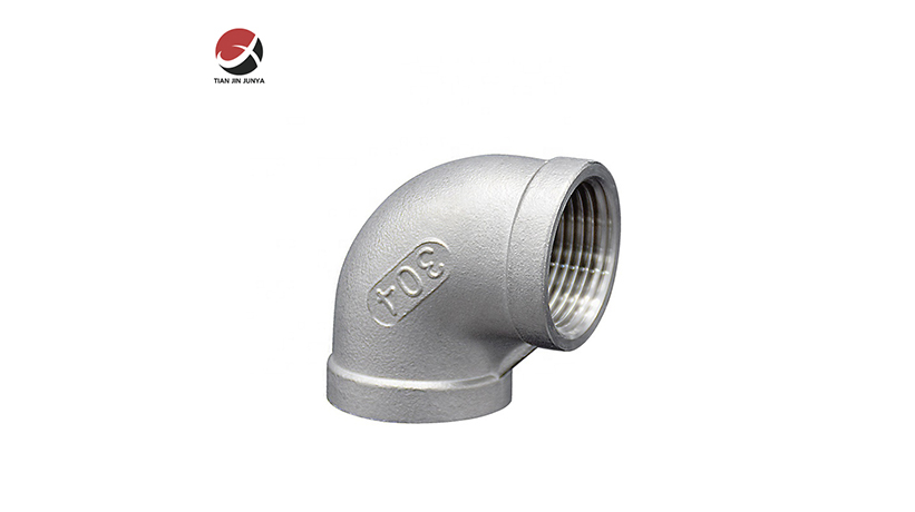 不鏽鋼鑄造(zao)90°内螺紋等徑彎頭(tou)