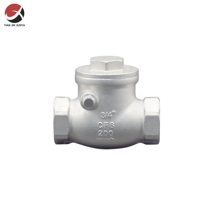 不鏽(xiu)鋼内螺(luo)紋卧式(shì)單向止(zhǐ)回閥